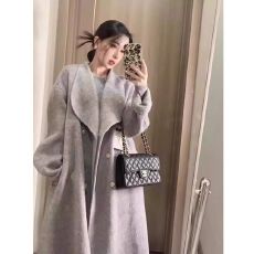 批发中长款毛呢风衣法式小香风西装领呢子外套女<b class='q'>秋</b>冬设计感别致双排扣