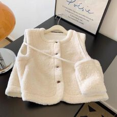 批发韩系叠穿针织马甲开衫女2025<b class='q'>秋</b>季新款慵懒风软糯百搭无袖外穿上衣