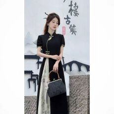 批发2026夏季<b class='q'>新款</b>时尚精致复古中式国风<b class='q'>旗袍</b>显瘦连衣裙气质修身裙子