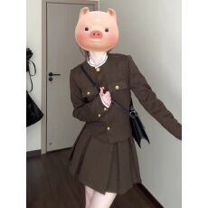 批发2026早春新款小香风连衣裙子女春秋季韩系小个子穿搭一整套装短裙