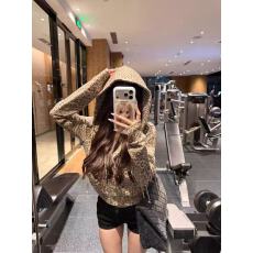 批发薄款/同色底+白金拉链/后包领 纯棉华棉复合卫衣女