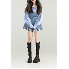 批发韩式宽松时尚设计感小个子可爱减龄<b class='q'>牛仔</b>背带短裤<b class='q'>女</b>夏季薄款阔腿<b class='q'>裤</b>