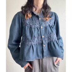 批发有货2026韩国<b class='q'>女装</b>新款翻领甜美显瘦牛仔衬衫