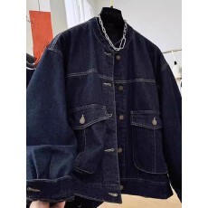 批发短款牛仔外套女秋<b class='q'>冬</b>2025年新款设计感小众韩版棉服小个子夹棉夹克