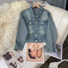 批发女短款短外套宽松灯笼袖牛仔外套韩版宽松<b class='q'>百搭</b>女装学生显瘦