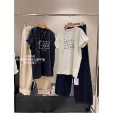批发190克牛奶丝 后包领 夏装<b class='q'>短袖</b>T恤男女宽松上衣 跨境