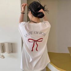 批发190克牛奶丝 后包领 夏装<b class='q'>短袖</b>T恤男女宽松上衣 跨境