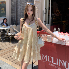 批发法式甜美风减龄连衣裙女2026春季流行单品新款短裙小众设计感裙子