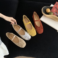 批发法式小众设计感蝴蝶结玛丽珍鞋女士2025夏季新款芭蕾舞鞋浅口单鞋