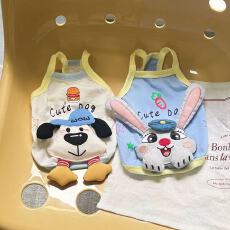 批发狗狗衣服夏春秋季薄款宠物泰迪比熊博美可爱立体小型犬猫咪背心式