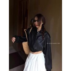 批发2025春秋新款黑色<b class='q'>夹克</b>短款拉链美式复古港风小个子爆款皮衣<b class='q'>外套</b>女