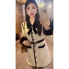 批发2025秋冬新款韩版翻领长袖棉服女高级感<b class='q'>气质</b>百搭显瘦外套<b class='q'>连衣裙</b>