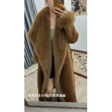 批发韩系时尚高级感超好看显瘦气质小香风<b class='q'>中长款</b>毛绒大衣加厚外套女冬