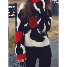 批发ROUJE LONDE法式慵懒风不撞款毛衣女秋冬高级感别致花朵厚上衣潮