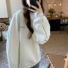 批发纯棉华棉复合牛奶丝320g/银狐绒420g 圆领<b class='q'>卫衣</b>大码200斤男女情侣