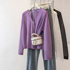 批发<b class='q'>实拍</b><b class='q'>大码</b><b class='q'>女装</b>韩版新款设计小众高级感显瘦休闲百搭冰丝防晒上衣