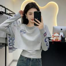 批发小众设计假两件<b class='q'>T</b><b class='q'>恤</b>百搭显瘦春秋新款韩版印花长袖时尚洋气上衣女