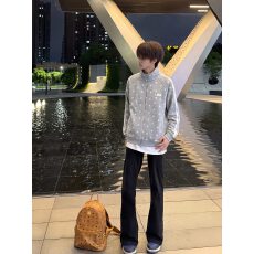 批发成品现货 320克纯棉华棉复合布面手感（刺绣白金拉链）<b class='q'>卫衣</b>外套女