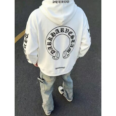 批发成品现货 320克纯棉华棉复合布面+手感（整件印花）卫衣外套男