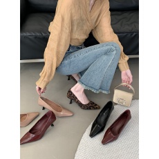 2026新款高跟鞋豹纹高跟鞋