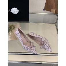 批发2026春款高跟鞋法式少女 小碎花蝴蝶结高跟鞋