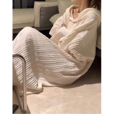 批发网红ins风长袖睡裙女<b class='q'>春</b>秋季可外穿睡衣连衣裙甜美家居服长款裙子