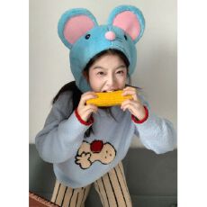 批发软糯加厚保暖半边绒奶蓝色睡衣<b class='q'>女</b>甜美长袖长裤家居服套装