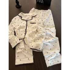 批发可爱卡通<b class='q'>小熊</b>云朵棉睡衣女2026春秋新款长袖长裤翻领家居服套装