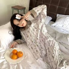 批发少女甜美可爱<b class='q'>小熊</b>印花2026年睡衣女春秋新款长袖长裤家居服可外穿