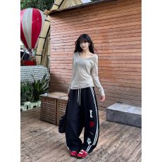 批发美式辣妹休闲<b class='q'>运动服</b>套装女夏季新款时尚减龄<b class='q'>短袖</b>阔腿裤学生