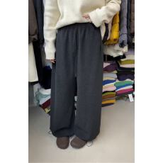 批发2025秋冬新款加绒束脚裤高腰卫裤直筒<b class='q'>休闲</b>运动裤女