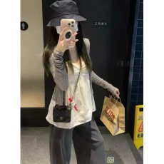 批发【原版做法100克棉吊带200克莫代尔外衫】针织长袖开衫上衣吊带