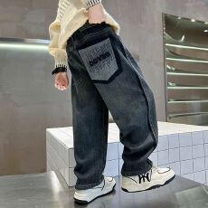 批发<b class='q'>男</b><b class='q'>童</b>春秋裤子2025新款中大童秋冬宽松<b class='q'>牛仔裤</b>男孩长裤休闲春秋款