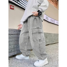 批发欧美跨境中大童男款<b class='q'>牛仔裤</b>