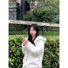 批发毛毛外套女冬季2025新款中长款加厚毛茸茸獭兔毛环保皮草毛绒大衣