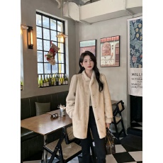 批发环保水貂毛皮草外套女冬2025新款宽松年轻款加厚皮毛一体毛绒大衣