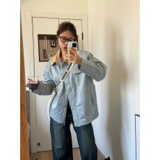 批发工装外套女新款<b class='q'>春秋</b>款2025秋季新款小个子美式简约潮牌翻领夹克潮