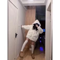 批发毛毛外套女冬季2025新款中长款加厚毛茸茸獭兔毛环保皮草毛绒大衣