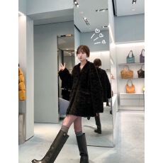 批发环保水貂毛皮草外套女冬2025新款宽松年轻款加厚皮毛一体毛绒大衣