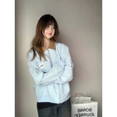 批发美式复古<b class='q'>外套</b>女春秋2025新款潮牌撞色翻领宽松情侣夹克<b class='q'>棒球</b>服开衫