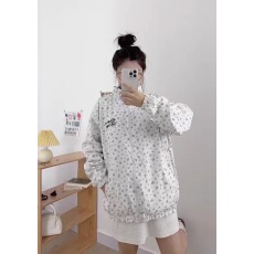 批发甜妹韩系蓝色碎花条纹开衫外套女春秋小众宽松休闲<b class='q'>薄</b>款超好看<b class='q'>夹克</b>