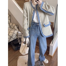 批发小香风<b class='q'>西装</b>外套女春秋款设计感小众美式复古高级感chic港风上衣潮