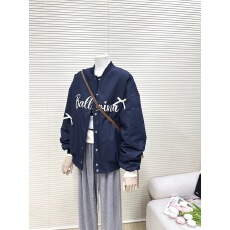 批发藏青色字母棒球服外套女春秋2025新款美式学院风甜酷减龄夹克上衣