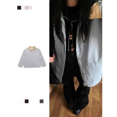 批发工装外套女新款春秋款2025秋季新款小个子美式简约潮牌翻领夹克潮