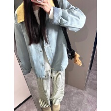 批发工装外套女新款春秋款2025秋季新款小个子美式简约潮牌翻领夹克潮