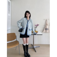 批发小香风西装外套女春秋款设计感小众美式复古高级感chic港风上衣潮