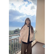 批发原版优质面料 有内里 学院风<b class='q'>甜美</b>麂皮绒外套春秋2025新款韩系上衣