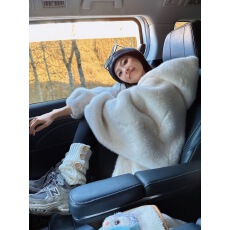 批发毛毛外套女冬季2025新款中长款加厚毛茸茸獭兔毛环保皮草毛绒大衣