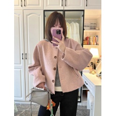 批发韩版短外套女2025秋冬新品圆领小清新宽松显瘦小香风气质羊毛上衣