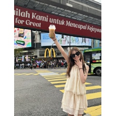 批发纯色系带蝴蝶结宽松褶皱上衣慵懒海边度假风气质显瘦裙裤<b class='q'>套装</b>女夏